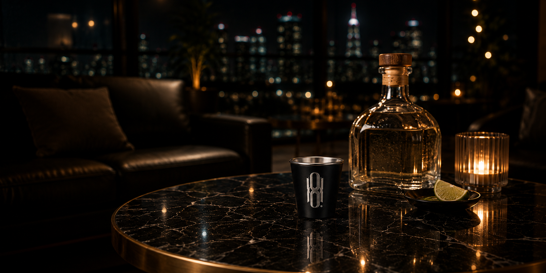 Vaso Shot styled after dark