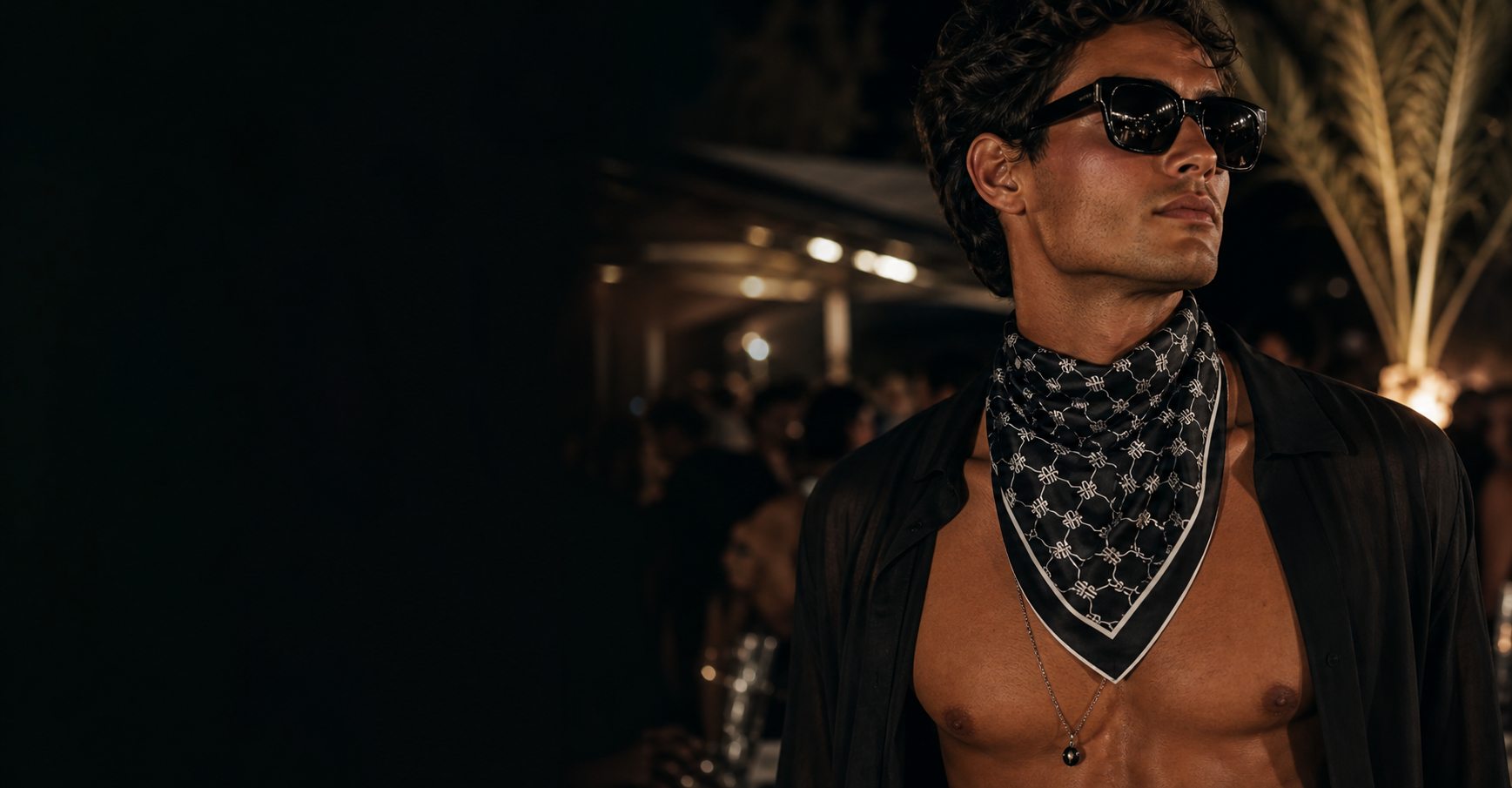 Signature Scarf styled after dark
