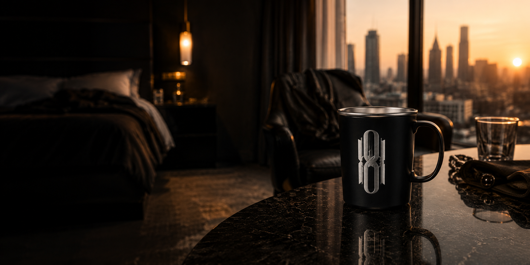 Taza Agarrador styled after dark