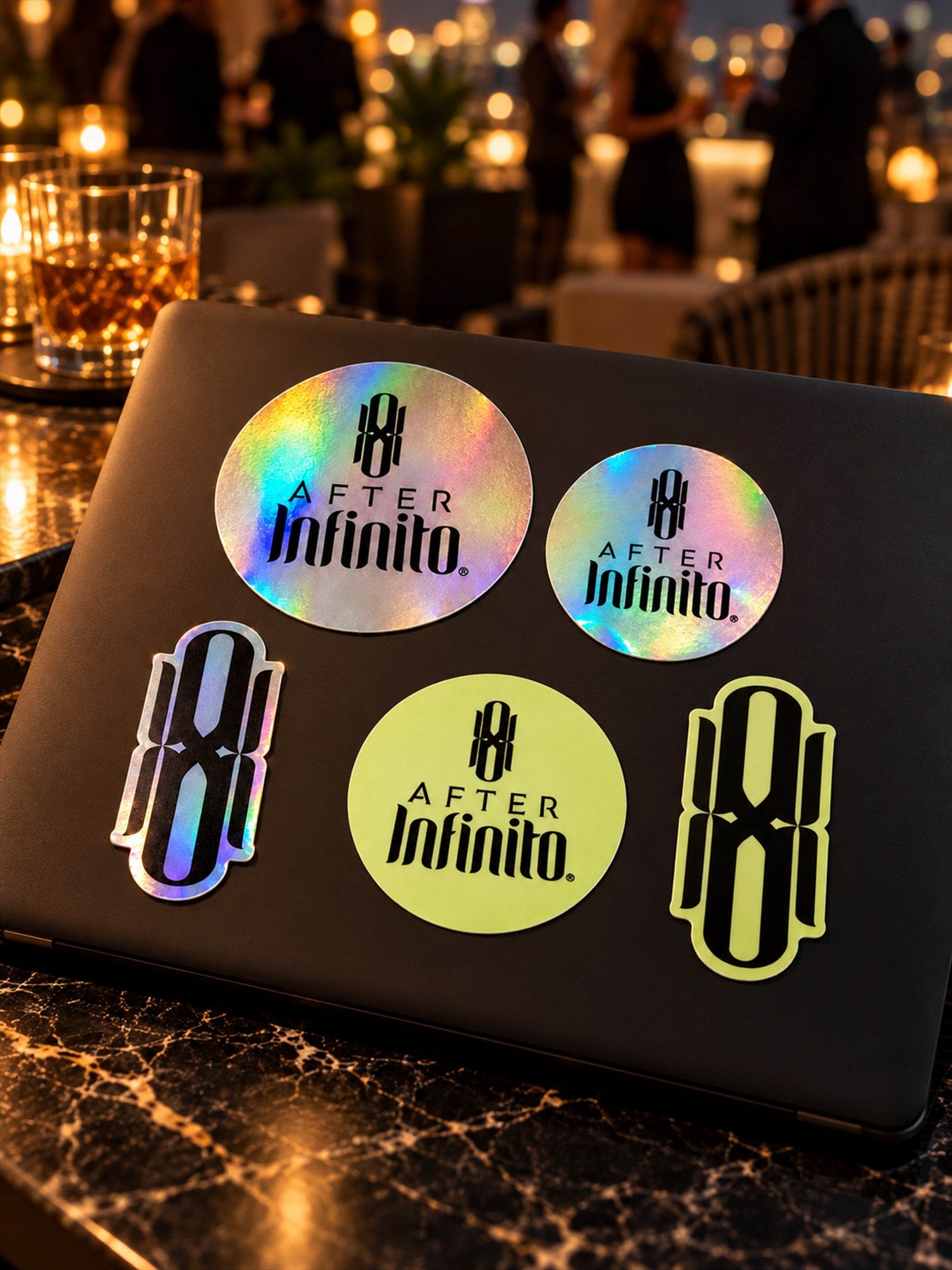 Infinito Sticker Pack styled after dark