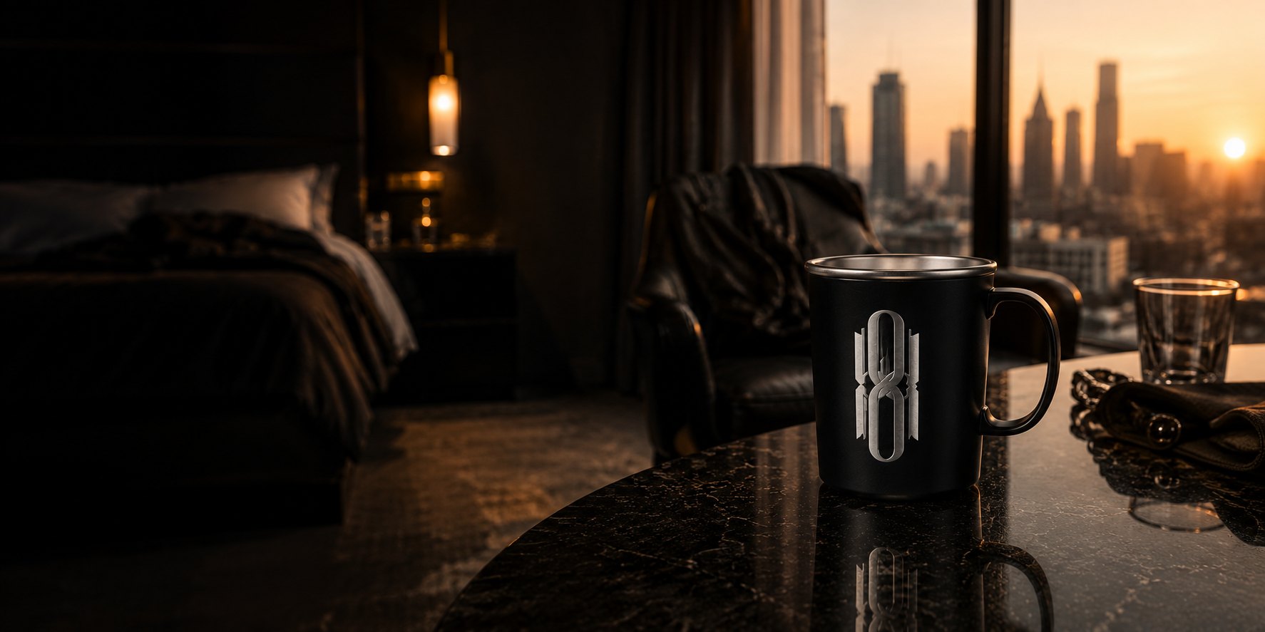 Taza Agarrador styled after dark